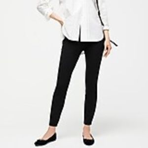 J Crew Black Stretch Ponte Legging Pant
